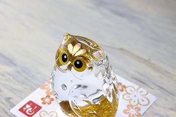 Amazon.co.jp: cerapockke ワーグルフクロウ 金 スワロススキー